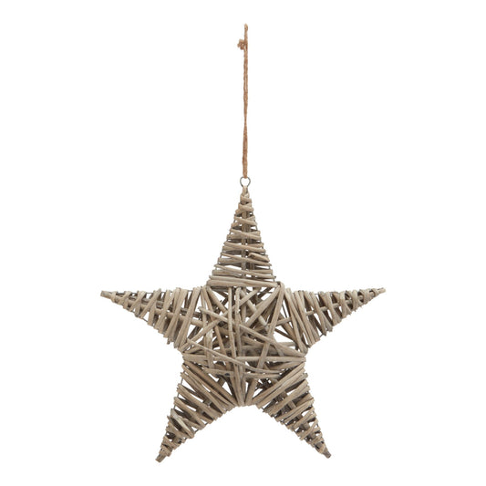 Large Wicker Star Decoration